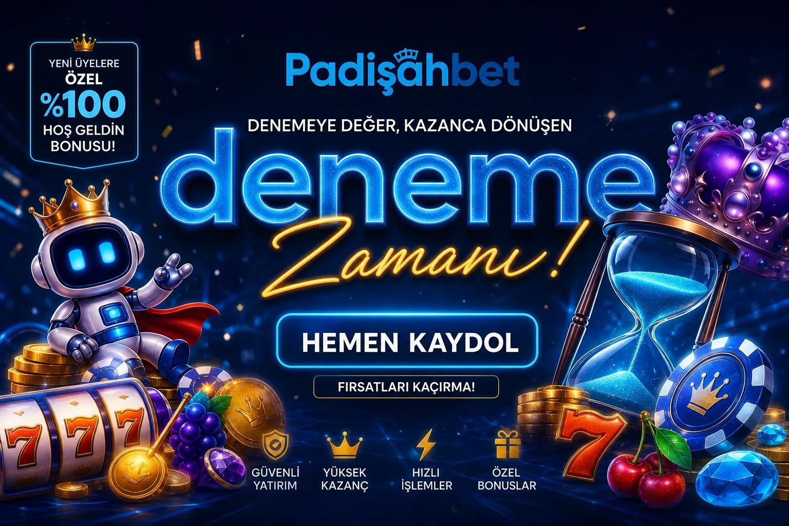 Padişahbet Deneme Bonusu – Risksiz Oyna